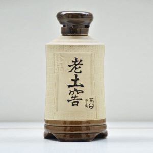 延安老土窖陶瓷素烧酒瓶