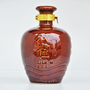 乐山双雀陶瓷定制酒瓶