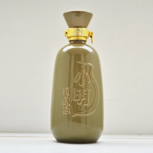 大庆定制小明洞藏陶瓷酒瓶